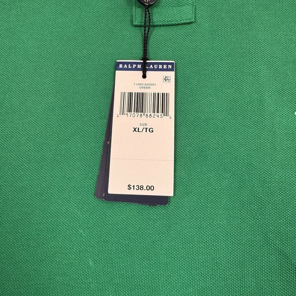 NWT Polo Ralph Lauren Big Pony Polo Mens XL Color Block Green Red Yellow